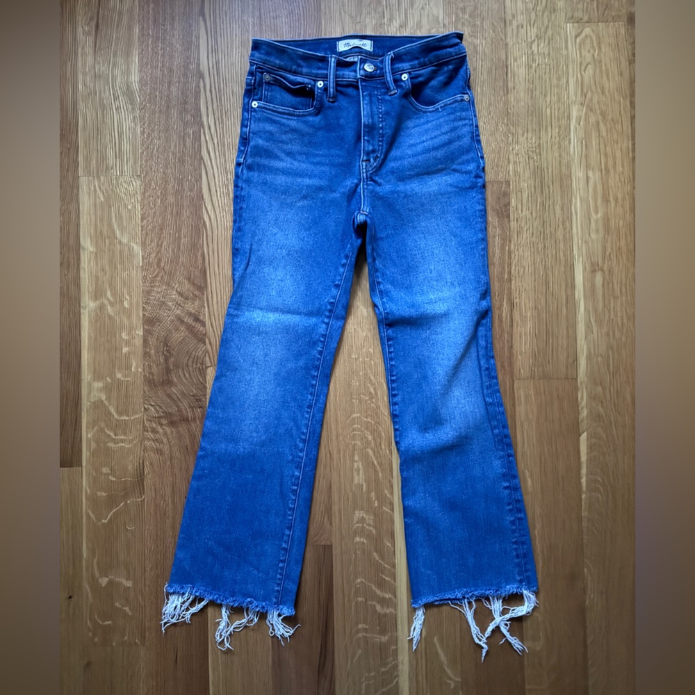 Madewell Cali Demi Boot Crop Jeans, NWOT, 28